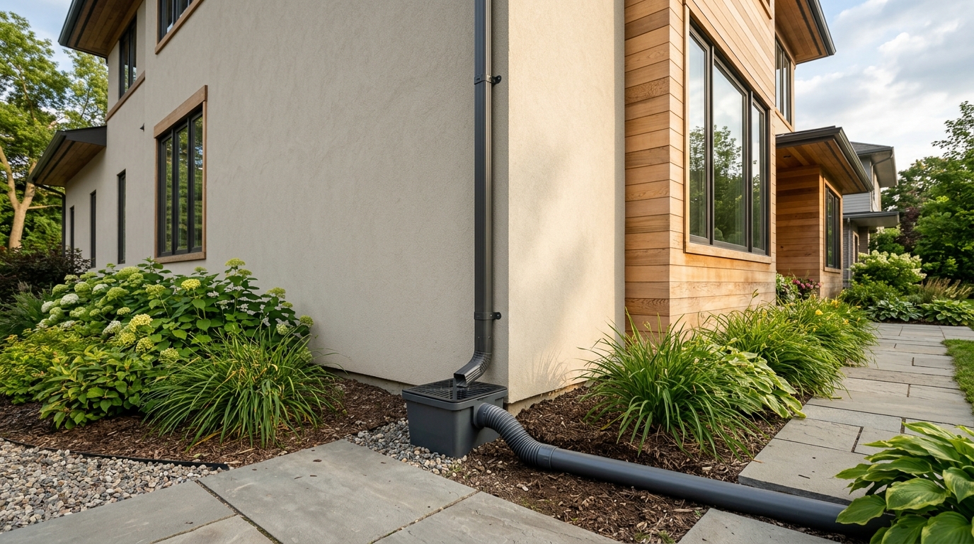 Downspout and drainage system